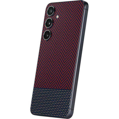Blocked Polka Dot Chevron Galaxy S25 Plus Skin