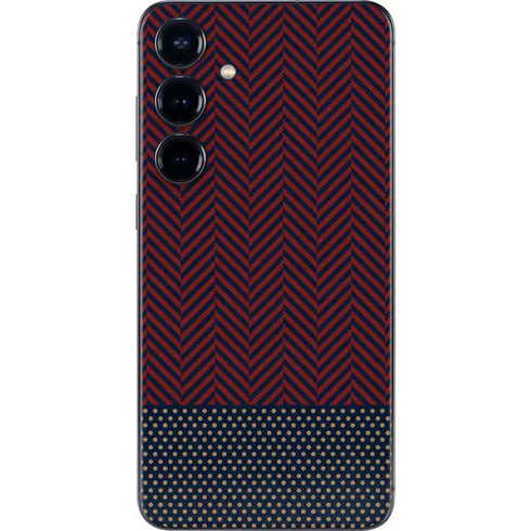Blocked Polka Dot Chevron Galaxy S24 Skin