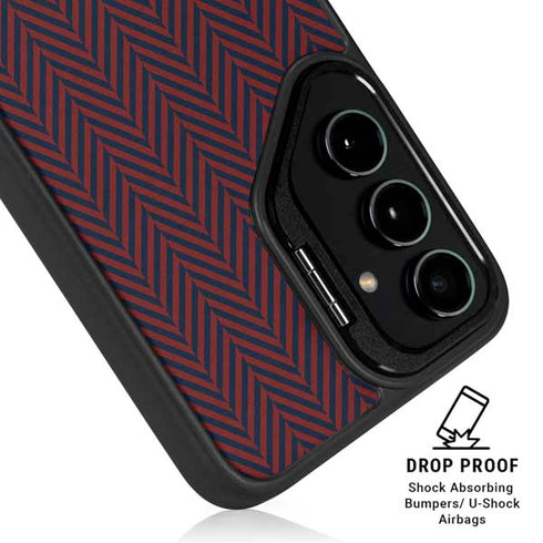 Blocked Polka Dot Chevron Galaxy S24 Ultra Kickstand Case