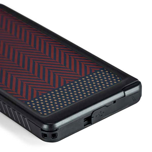 Blocked Polka Dot Chevron Galaxy S24 Ultra Waterproof Case