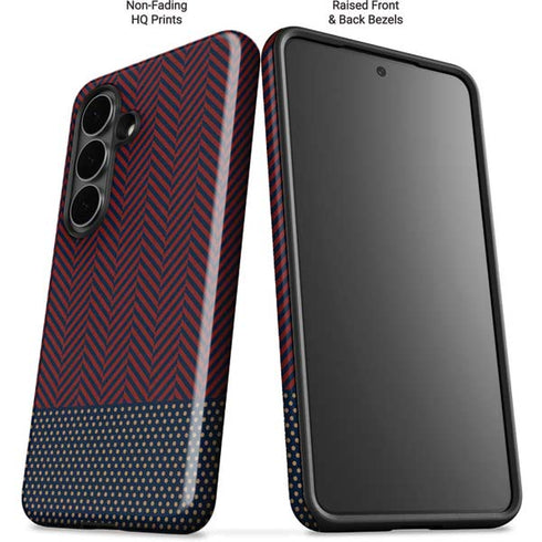 Blocked Polka Dot Chevron Galaxy S26 Impact Case