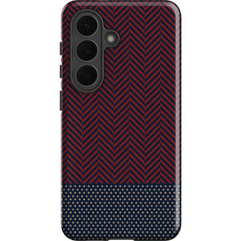 Blocked Polka Dot Chevron Galaxy S26 Plus Impact Case