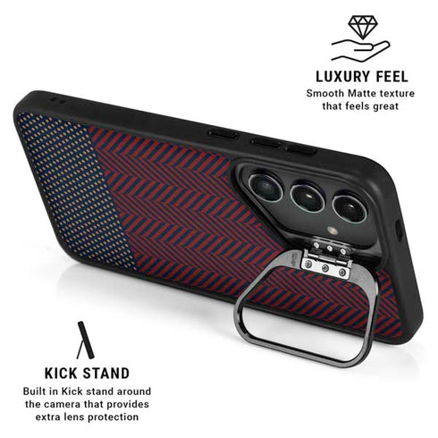 Blocked Polka Dot Chevron Galaxy S26 Ultra Kickstand Case