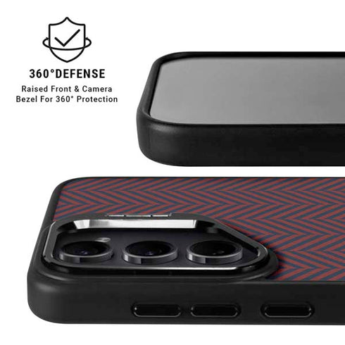 Blocked Polka Dot Chevron Galaxy S26 Ultra Kickstand Case