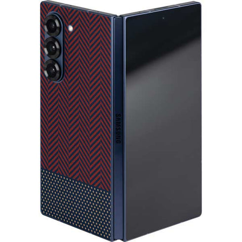 Blocked Polka Dot Chevron Galaxy Z Fold6 Skin