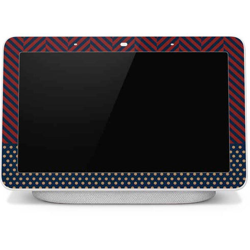 Blocked Polka Dot Chevron Google Home Hub Skin