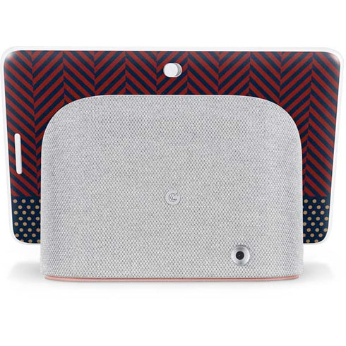 Blocked Polka Dot Chevron Google Home Hub Skin