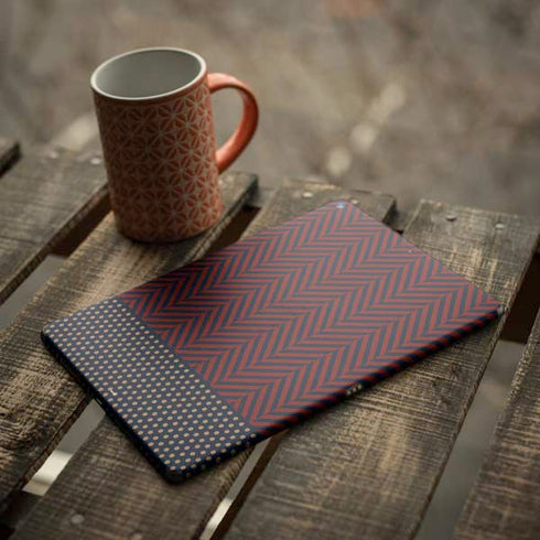 Blocked Polka Dot Chevron iPad Skins