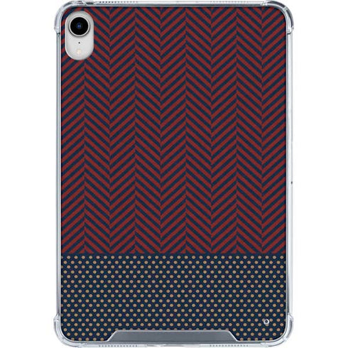 Blocked Polka Dot Chevron iPad 11th Gen (2025) Clear Case