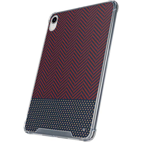 Blocked Polka Dot Chevron iPad 11th Gen (2025) Clear Case