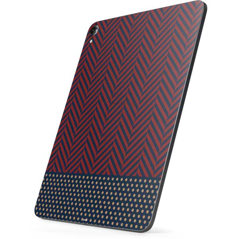 Blocked Polka Dot Chevron Apple iPad Pro Skin