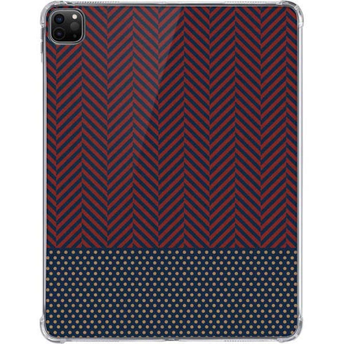 Blocked Polka Dot Chevron iPad Pro 11in (2024) Clear Case
