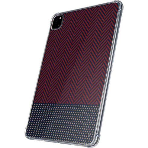 Blocked Polka Dot Chevron iPad Pro 11in (2024) Clear Case