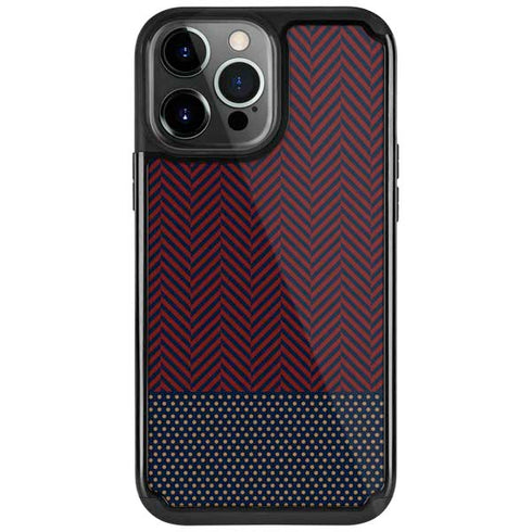 Blocked Polka Dot Chevron iPhone Cases