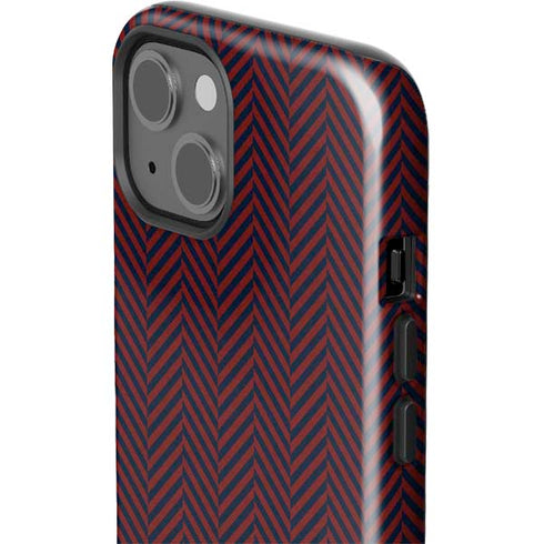 Blocked Polka Dot Chevron iPhone 15 Impact Case