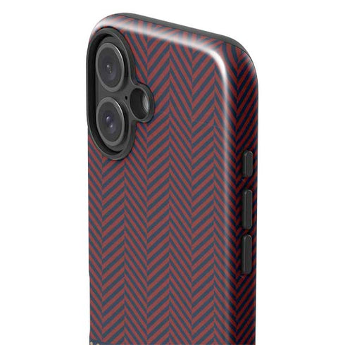 Blocked Polka Dot Chevron iPhone 16 Plus Impact Case