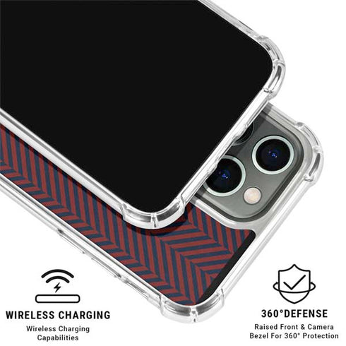 Blocked Polka Dot Chevron iPhone 16 Pro Max Clear Case