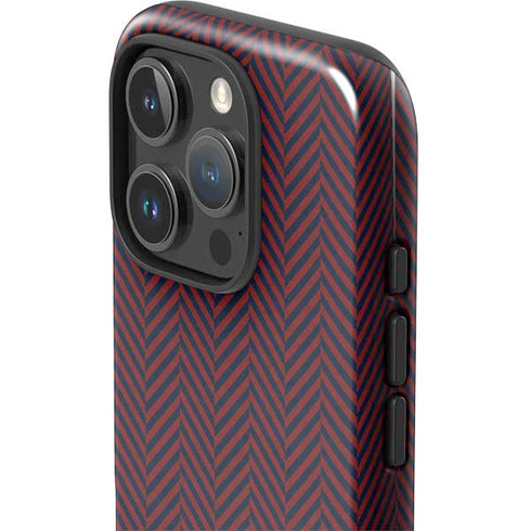 Blocked Polka Dot Chevron iPhone 16 Pro Max Impact Case