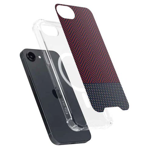 Blocked Polka Dot Chevron iPhone 16e MagSafe Case