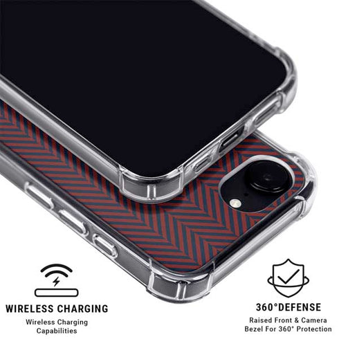 Blocked Polka Dot Chevron iPhone 16e MagSafe Case