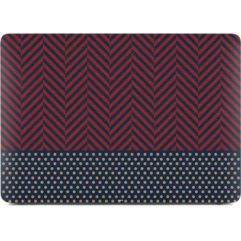 Blocked Polka Dot Chevron Apple MacBook Air Skin