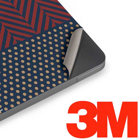 Blocked Polka Dot Chevron Apple MacBook Air Skin