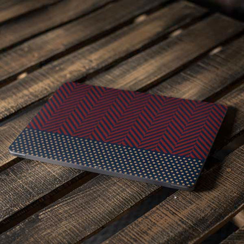 Blocked Polka Dot Chevron Apple MacBook Air Skin