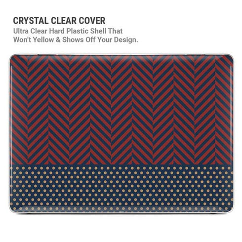 Blocked Polka Dot Chevron MacBook Pro 14in (2021-24) Case plus Skin
