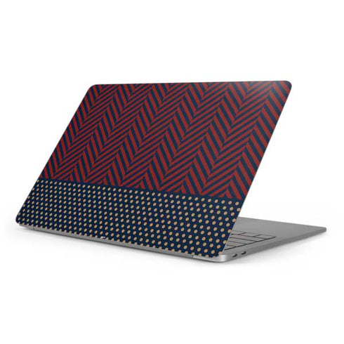 Blocked Polka Dot Chevron Apple MacBook Pro 16-inch Skin