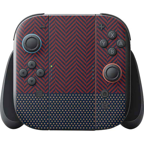 Blocked Polka Dot Chevron Nintendo Switch 2 (2025) with Joy-Con Skin