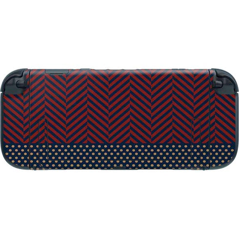 Blocked Polka Dot Chevron Nintendo Switch 2 (2025) with Joy-Con Skin