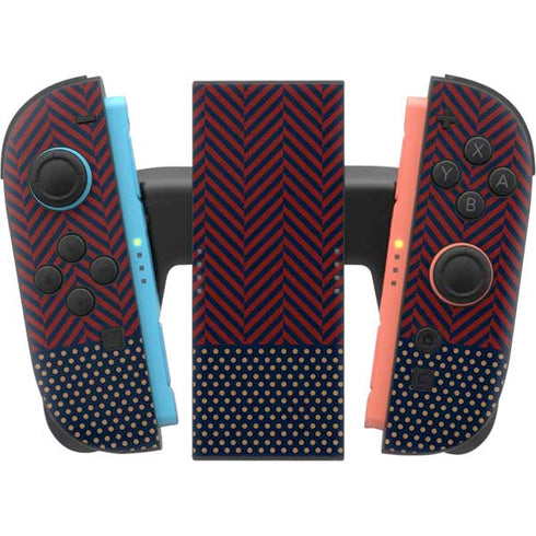 Blocked Polka Dot Chevron Nintendo Switch 2 (2025) Joy-Con Controller Skin