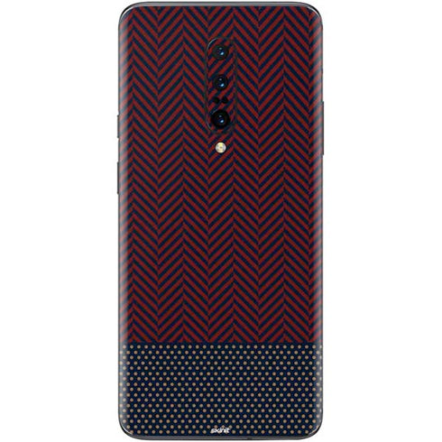Blocked Polka Dot Chevron OnePlus 7 Pro Skin