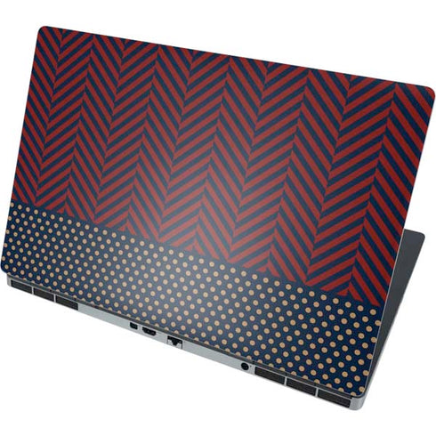 Blocked Polka Dot Chevron Dell Precision Skin
