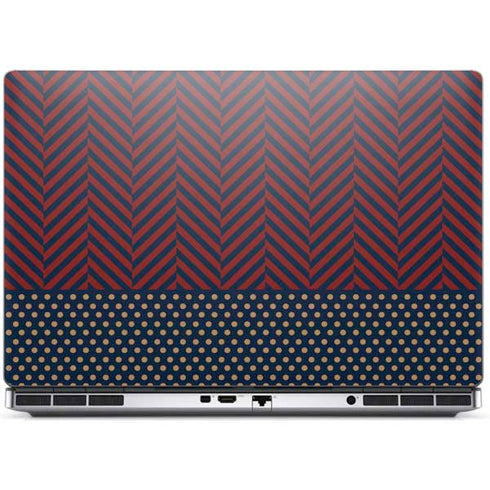 Blocked Polka Dot Chevron Dell Precision Skin