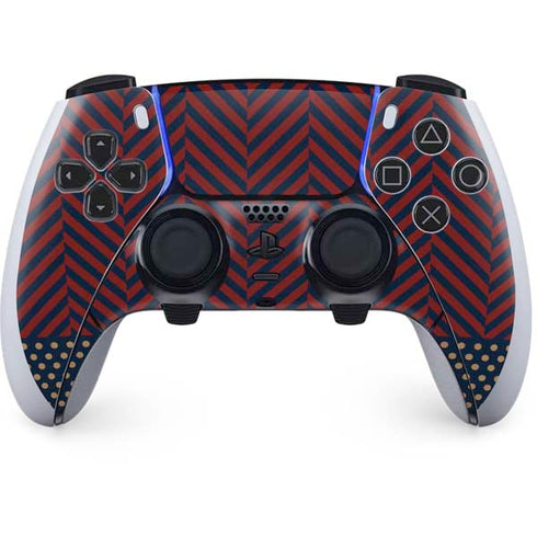 Blocked Polka Dot Chevron PlayStation PS5 Skins