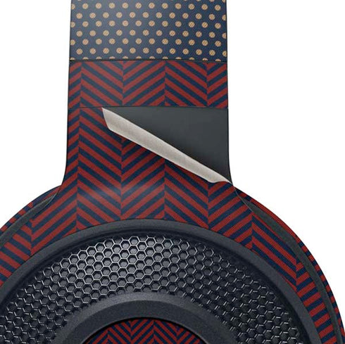 Blocked Polka Dot Chevron Razer Kraken X Skin