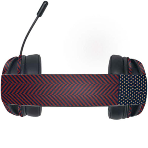 Blocked Polka Dot Chevron Razer Kraken X Skin