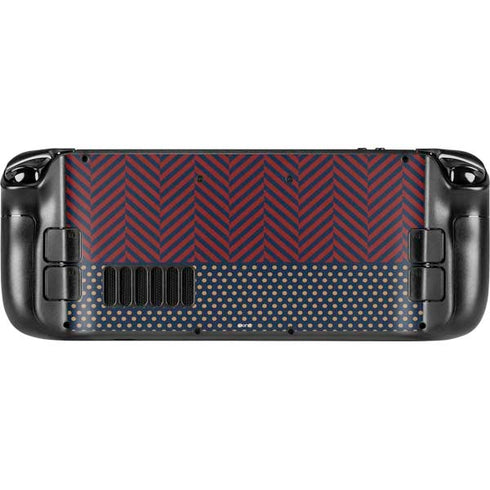 Blocked Polka Dot Chevron Steam Deck Handheld Gaming Computer Skin