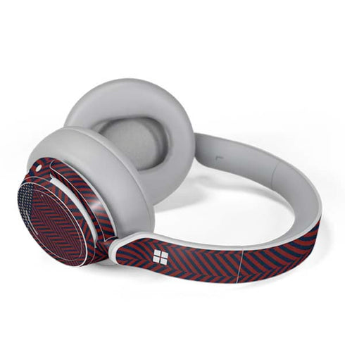 Blocked Polka Dot Chevron Surface Headphones Skin