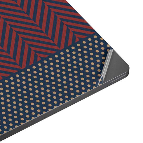 Blocked Polka Dot Chevron Surface Laptop 7 13.8in Skin
