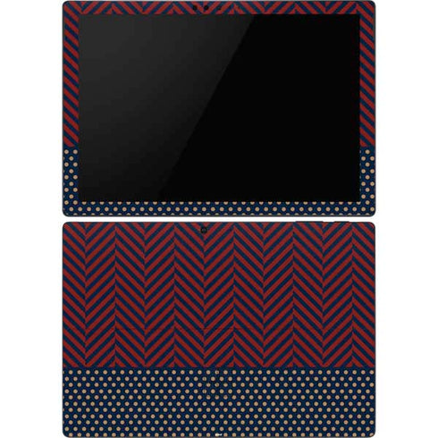 Blocked Polka Dot Chevron Surface Pro 6 Skin
