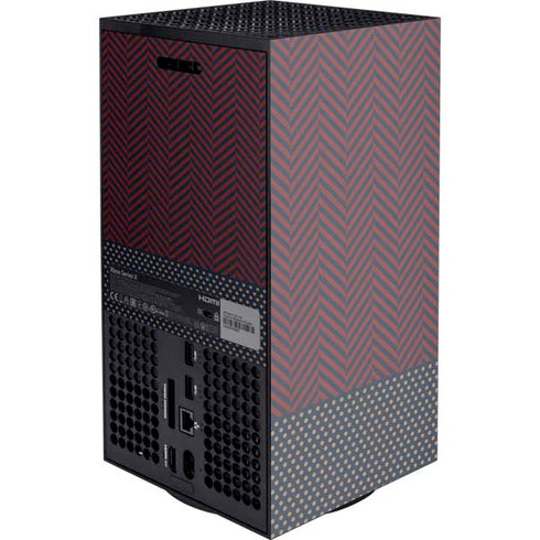 Blocked Polka Dot Chevron XBox Series X Digital Edition Console Skin