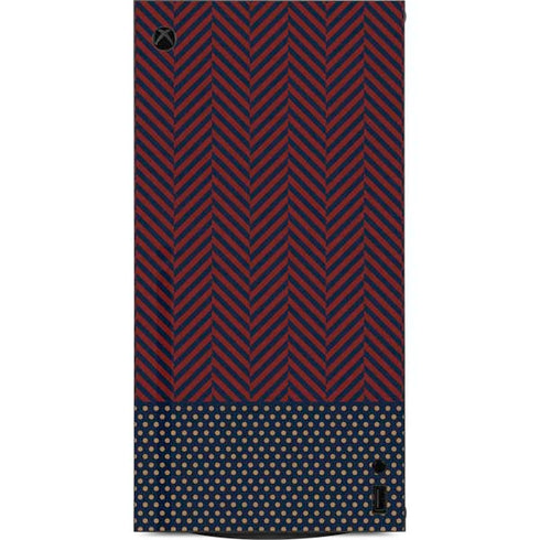 Blocked Polka Dot Chevron XBox Series X Digital Edition Console Skin