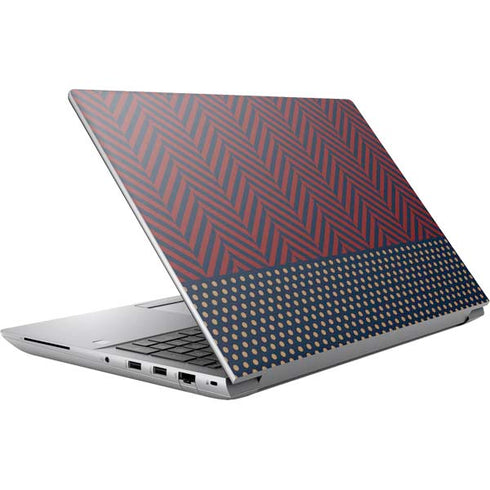 Blocked Polka Dot Chevron HP ZBook Fury 16 G10 Skin