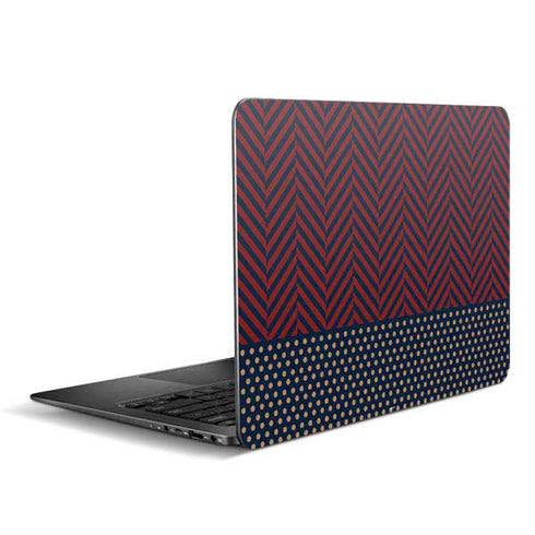 Blocked Polka Dot Chevron Zenbook UX305FA 13.3in Skin