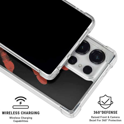Bloody Handprint Galaxy S25 Ultra Clear Case