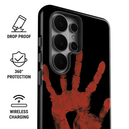 Bloody Handprint Galaxy S26 Ultra Impact Case