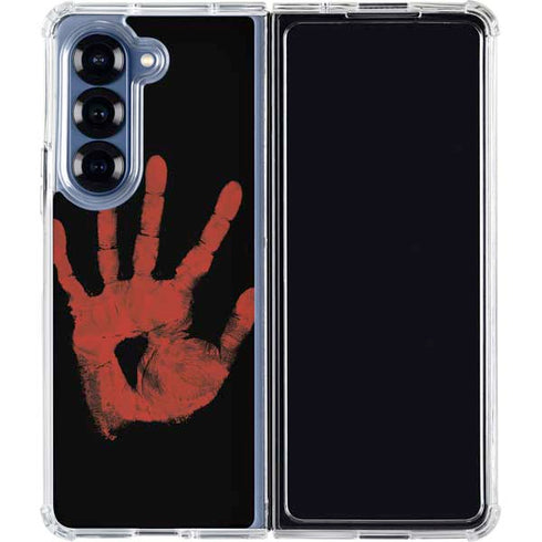 Bloody Handprint Galaxy Z Fold6 Clear Case
