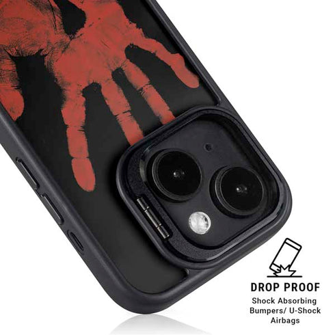 Bloody Handprint iPhone 14 Plus Kickstand Case